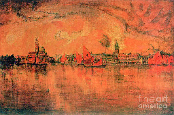 Wall Art - Drawing - View Of Venice From The Sea, C1896 by Print Collector