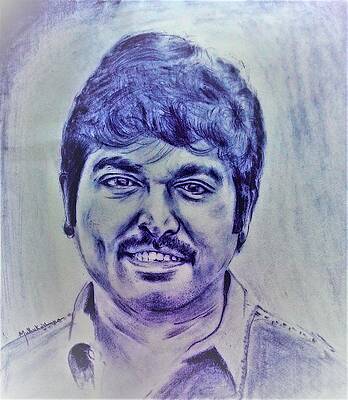 Easy Vijay Sethupathi Pencil Sketch - canvas-ly