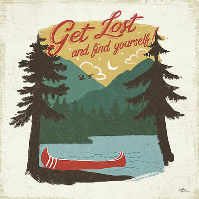 Wall Art - Painting - Vintage Lake V No Lines by Janelle Penner