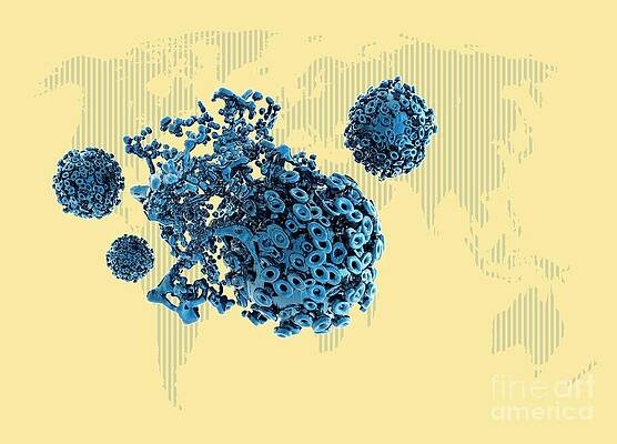 Wall Art - Photograph - Virus Spreading by Science Photo Library