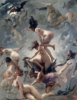 Wall Art - Painting - Vision de Faust by Luis Falero