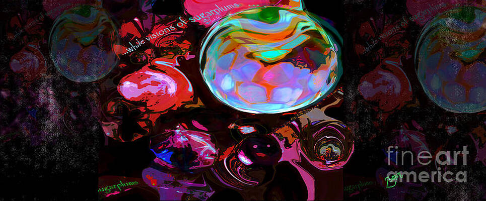 Wall Art - Mixed Media - Visions of Sugarplums No.1 by Zsanan Studio