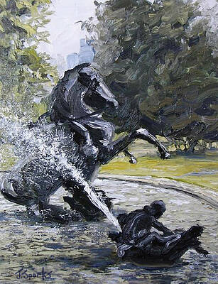  Painting - War in the Round by Jeffery Sparks