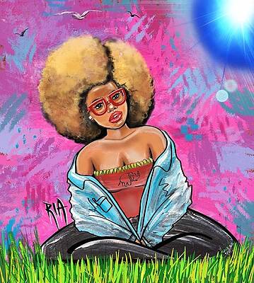 Wall Art - Painting - What if the Sun was Blue... Would it change the way I Look at you by Artist RiA