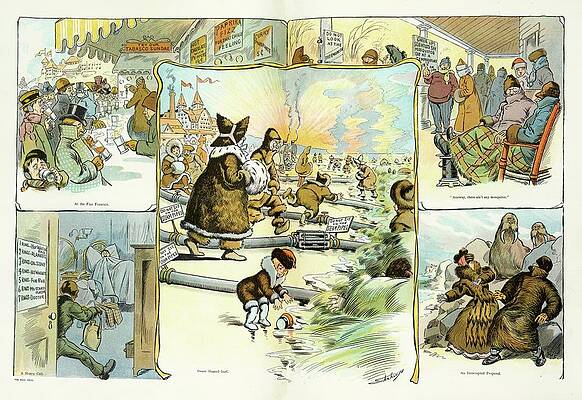 Wall Art - Painting - What May Happen At The Seashore If Summer Is As Cold by Samuel Ehrhart