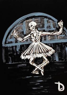 Dancing Skeleton Paintings Fine Art America