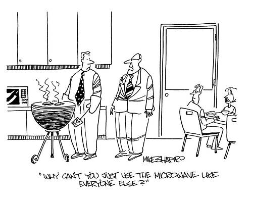Wall Art - Drawing - Why Can't You Just Use The Microwave Like Everyone Else by Mike Shapiro