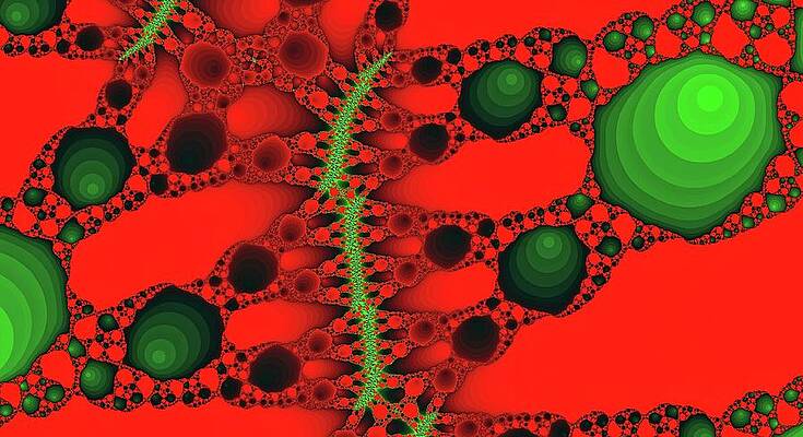 Space Digital Art - Wide Canyon Red by Don Northup