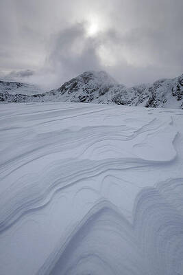 Wall Art - Photograph - Wind Created Patterns In Layers Of Packed Snow On Meall by Scotland: The Big Picture / Naturepl.com