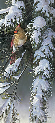 Wall Art - Painting - Winter Light 2 by Wilhelm Goebel