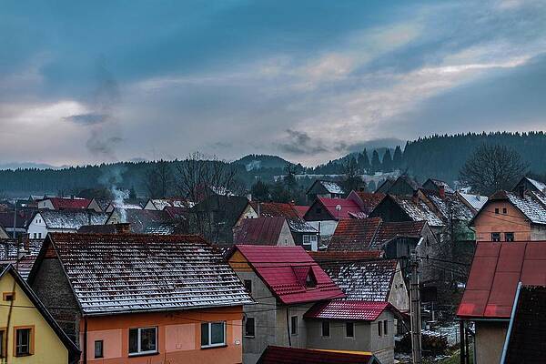 Winter village by Colin Goldsmith-Hodder