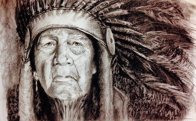 Wall Art - Drawing - Wisdom Keeper by Kenneth McGarity