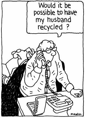 Wall Art - Drawing - Would It Be Possible To Have My Husband Recycled by Kieran Meehan