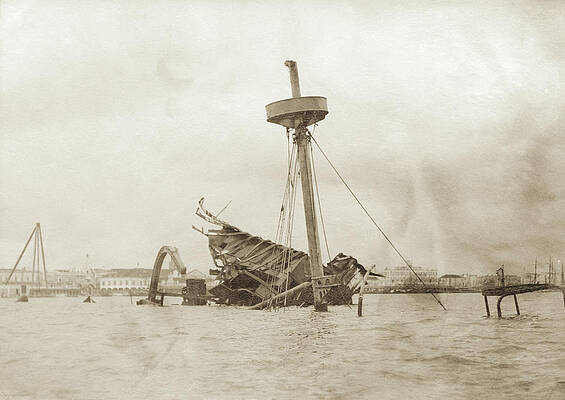 PrintOyster  Shipwreck off Nantucket (also known as Wreck off