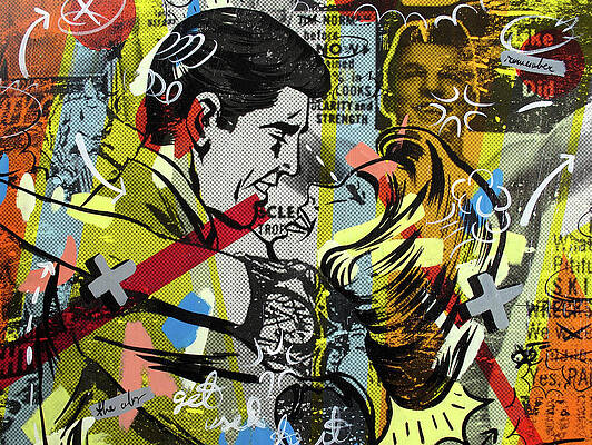 Wall Art - Painting - Yes You by Dan Monteavaro