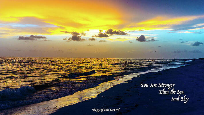 Wall Art - Painting - You Are Stronger by The Joy Of Yoga For Life