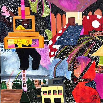 Wall Art - Painting - Zones by Lacy Talley