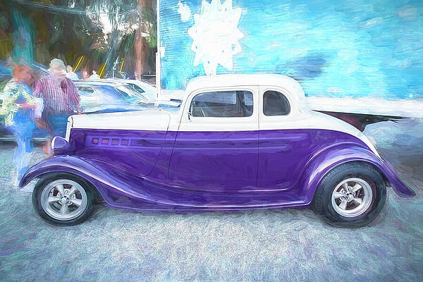 Wall Art - Photograph - 1934 Ford Hot Rod 5 Window Coupe X156 by Rich Franco
