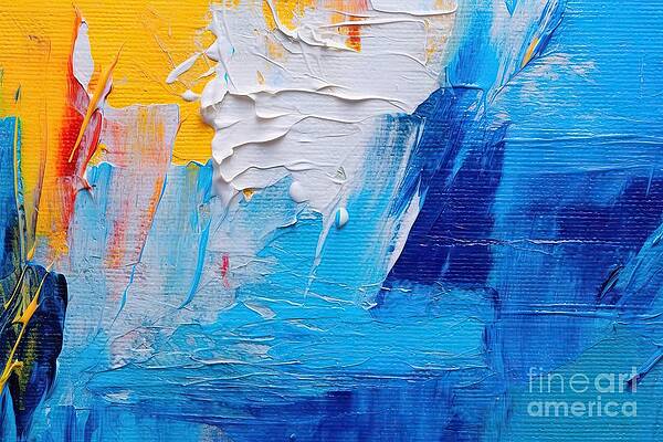 Abstract Colorful Oil Painting On Canvas Oil Paint Texture With Brush And  Palette Knife Strokes Multi Colored Wallpaper Macro Close Up Acrylic  Background Modern Art Concept Horizontal Fragment Poster by N Akkash 