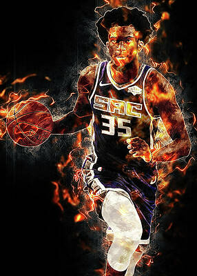 Basketball Player Sacramento Kings Player Deaaron Fox Deaaronfox Deaaron  Fox Deaaron Fox Deaaronfox Digital Art by Wrenn Huber - Pixels