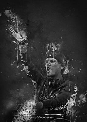 avicii Poster  by Russell Clark