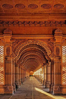Wall Art featuring the photograph Arches Hindu Temple by Susan Candelario