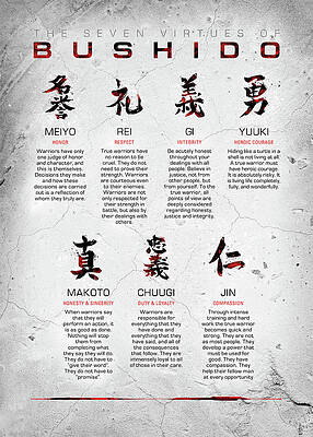 Second Life Marketplace  Bushido Code tattoo  The Seven Virtues of the  Samurai