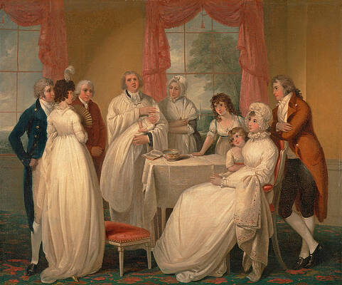 Christening of the Heir Print by William Redmore Bigg