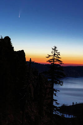 Comet NEOWISE at Crater Lake by Cat Connor Comet NEOWISE at Crater Lake by Cat Connor
