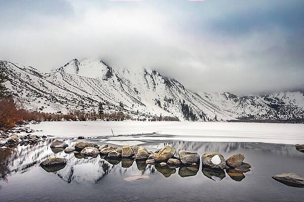 Convict Lake in Winter by Janis Knight Convict Lake in Winter by Janis Knight