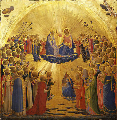 Coronation of the Virgin Print by Fra Angelico