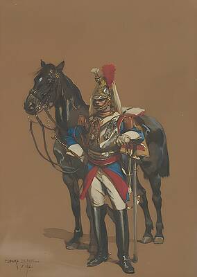 Cuirassier Print by Edouard Detaille