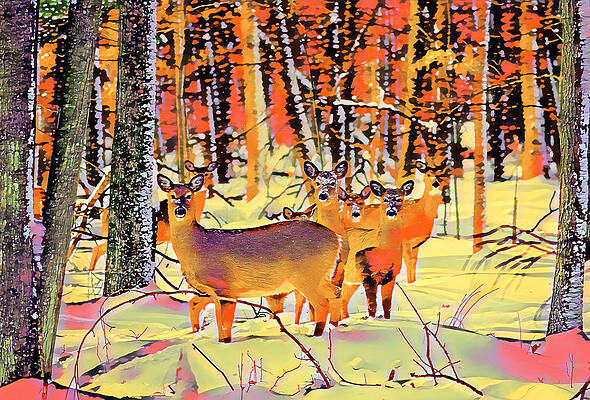 Deer 1 by Dan J Rozak