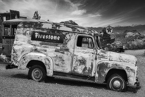 Wall Art featuring the photograph Firestone Truck #1 by Susan Candelario