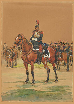 French Cuirassier Print by Edouard Detaille