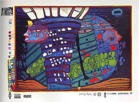 Friedensreich Hundertwasser Paintings for Sale - Fine Art
