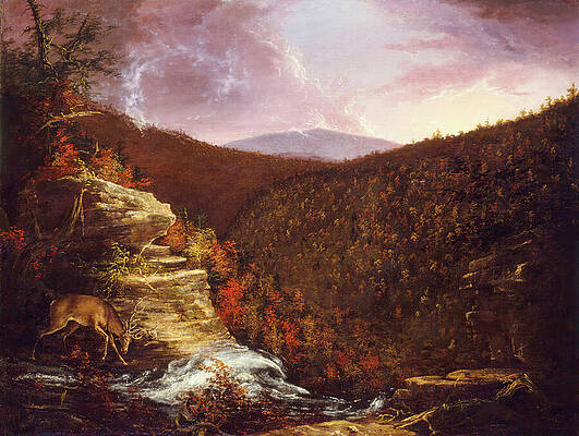 Wall Art - Painting - From the Top of Kaaterskill Falls 1826 #1 by Thomas Cole