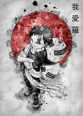 Gaara love tattoo Canvas Art Poster and Wall Art Picture Print