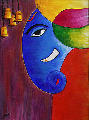 Abstract Ganesh Paintings Fine Art America