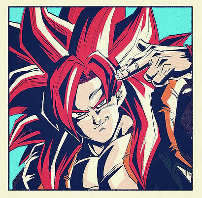 Gogeta Blue vs Super Broly Greeting Card by Quinton Thomas