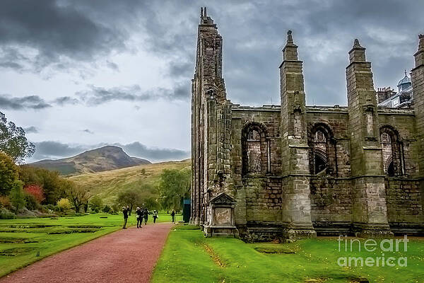 Holyrood Abbey with Arthur's Seat by Elizabeth Dow Holyrood Abbey with Arthur's Seat by Elizabeth Dow
