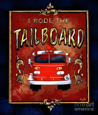 Wall Art - Digital Art - I Rode the Tailboard #2 by Doug Gist