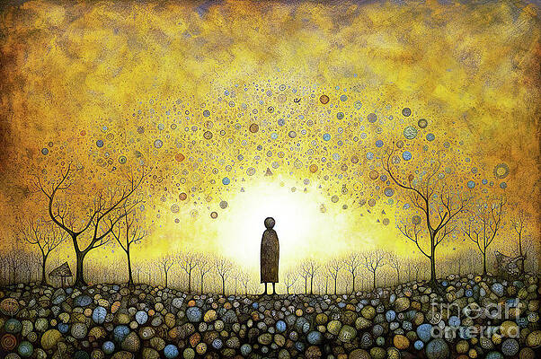 In artistic execution, the lonely person in an imagined environment.  by Czintos Odon