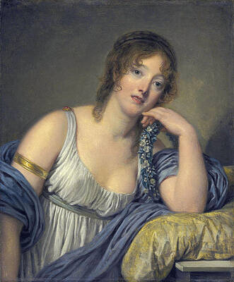 Jeanne Philiberte Ledoux Print by Jean-Baptiste Greuze