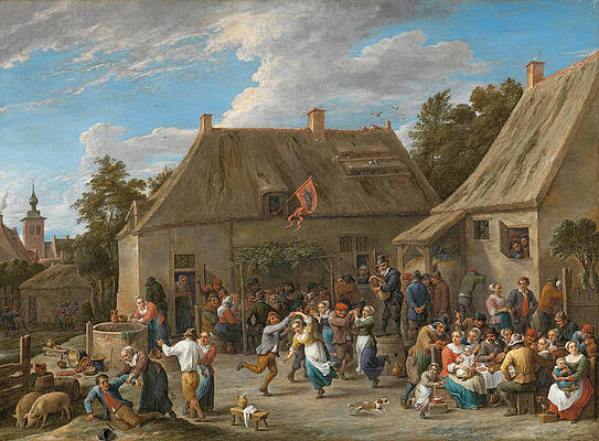 Peasant Kermis Print by David Teniers the Younger