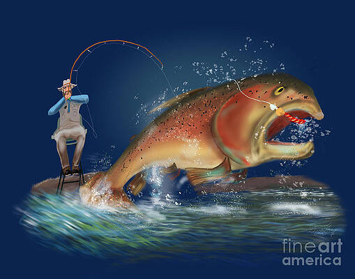 Wall Art - Digital Art - Pyramid Lake Fishing by Ladder #1 by Doug Gist