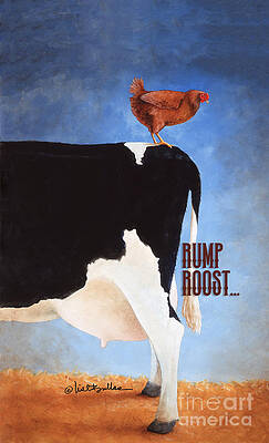 Wall Art - Painting - Rump Roost... #1 by Will Bullas