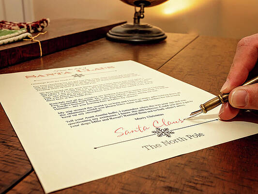 Santa Writes a Letter by Travis Rogers Santa Writes a Letter by Travis Rogers