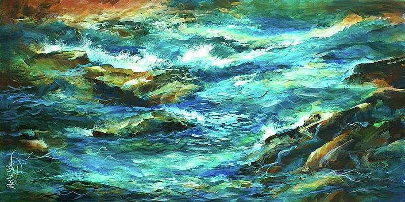 Wall Art - Painting - Shoreline #1 by Michael Lang