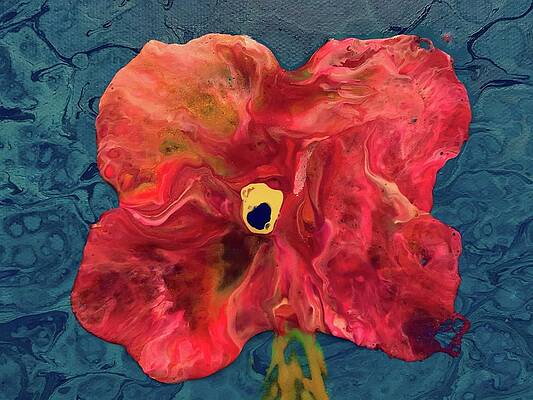  Painting - Single Flower Tip #1 by Suzy Lang